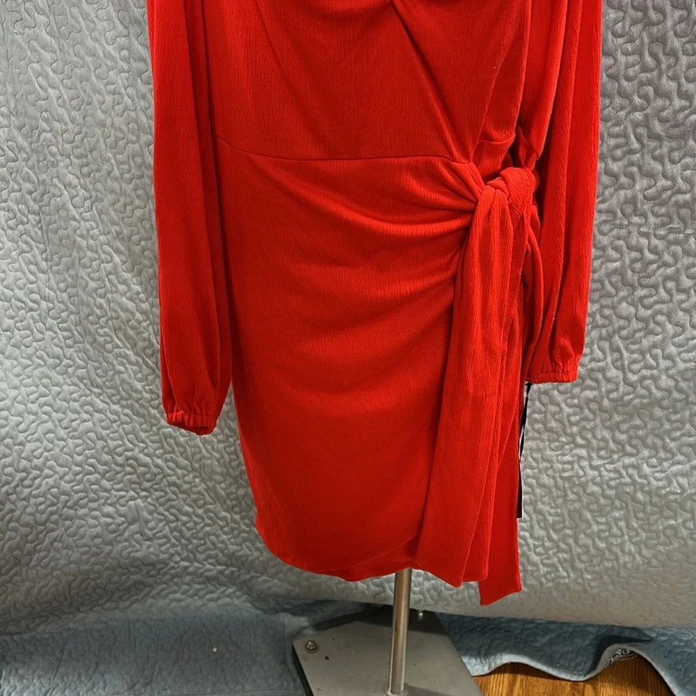 Tangerine, long sleeve dress
